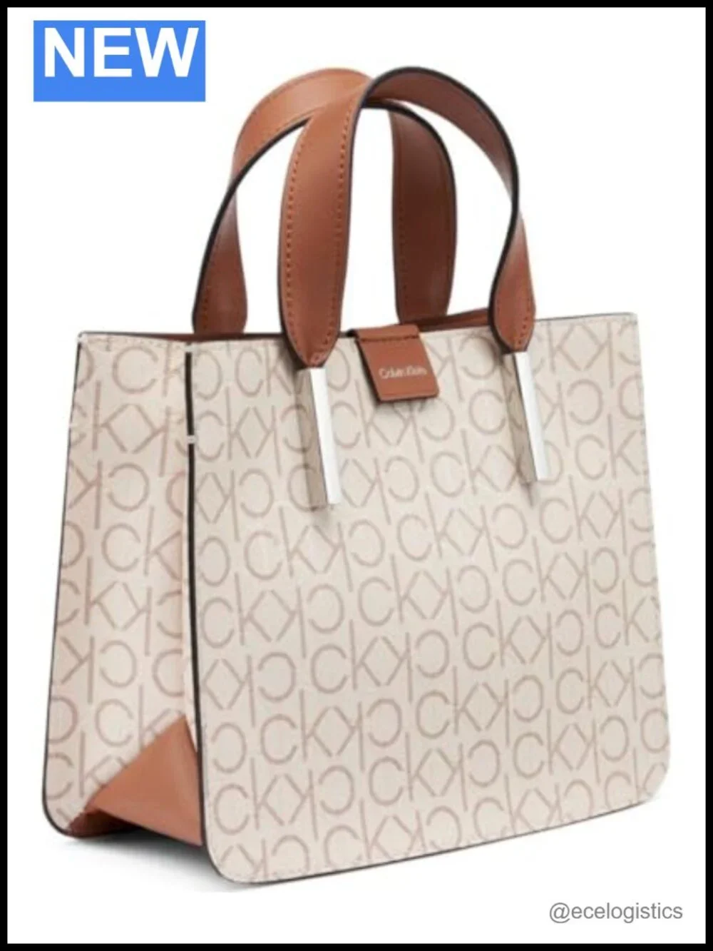 Calvin Klein Audrey Mini Crossbody Bag Embossed Vinyl Handbag